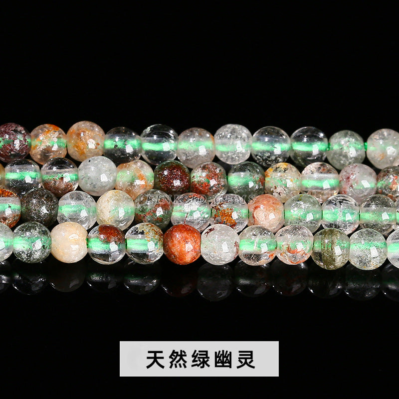 3Mm natural jade round beads garnet powder crystal loose beads