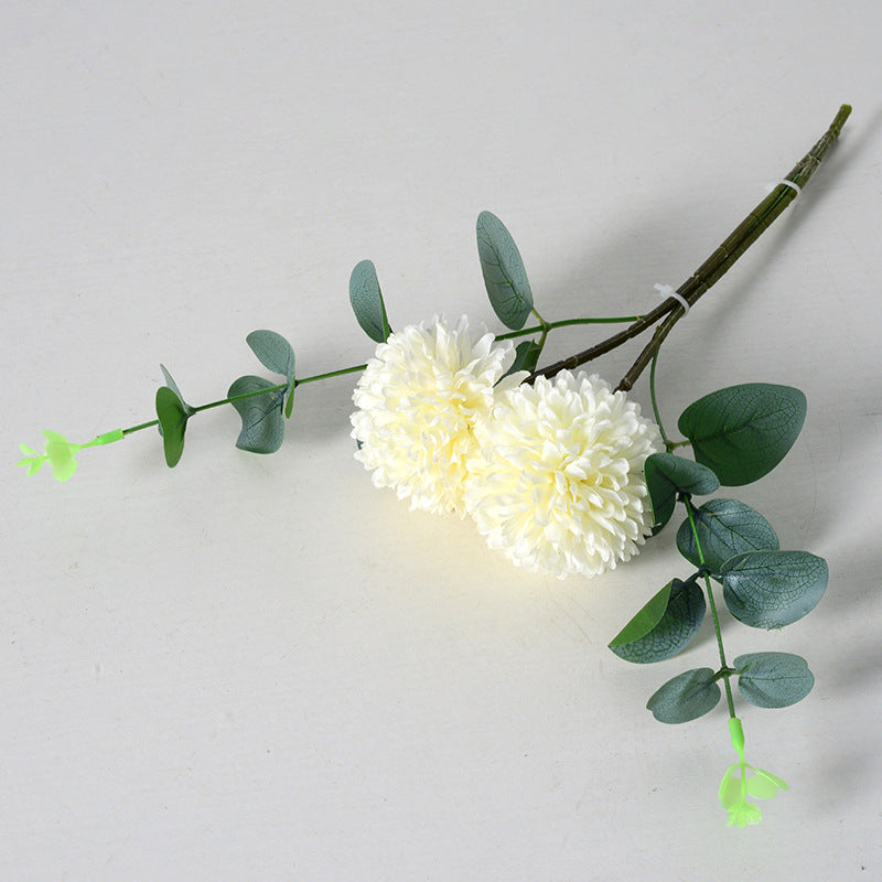 Simulation dandelion table tennis chrysanthemum eucalyptus bouquet