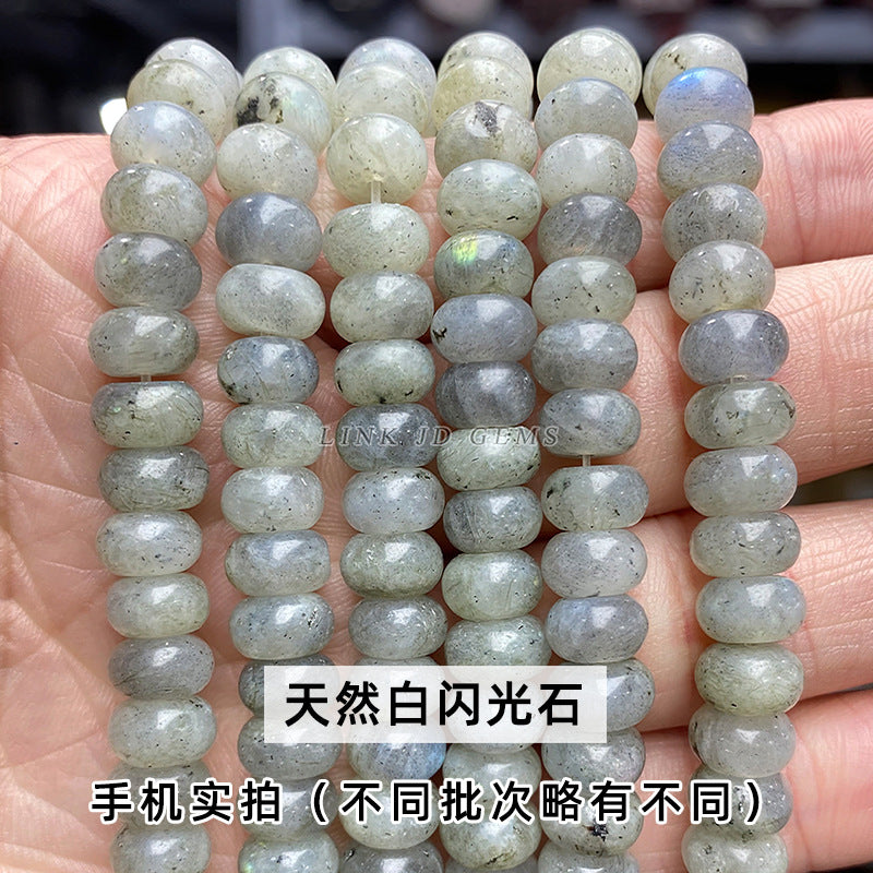 8 * 4Mm natural stone chalcedony abacus beads loose beads