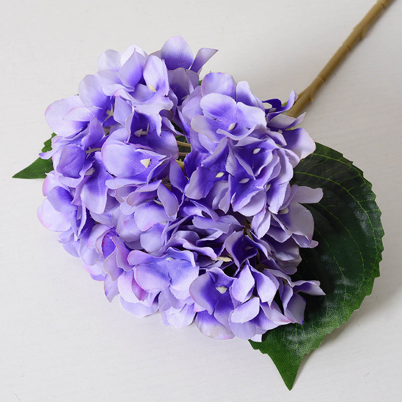 Artificial Hydrangea with Leaves Artificial Flowers Wholesale