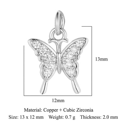 Cobra small fish copper zircon pendant.