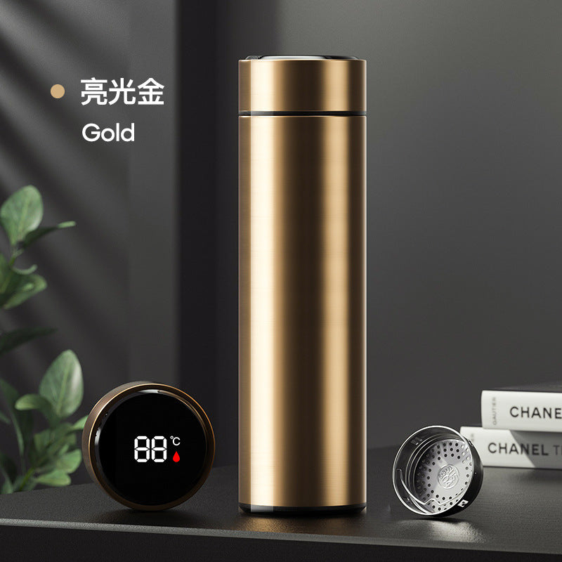 LED temperature display thermos cup