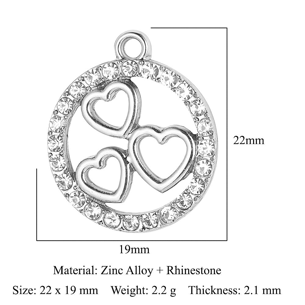 5pcs/bag, alloy necklace, earrings and pendant.