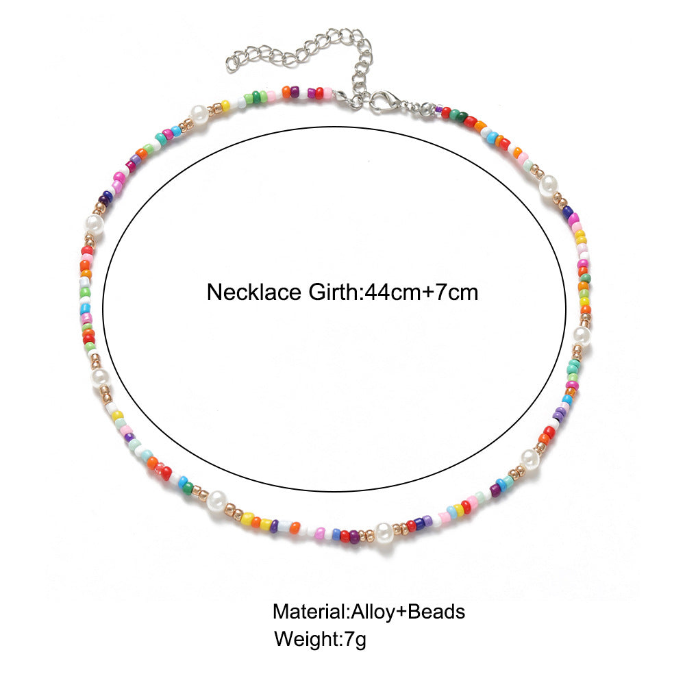 Colorful Bohemian ethnic style necklace