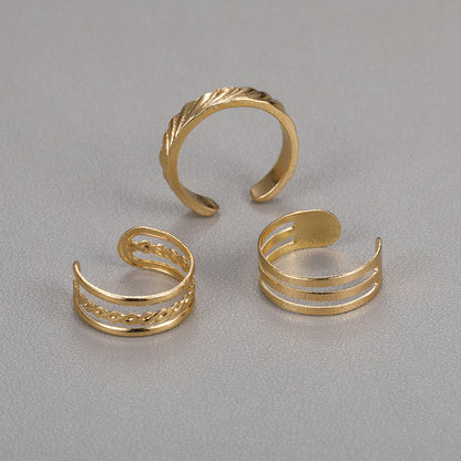 Vintage Ankle Ring Set 3 Pieces