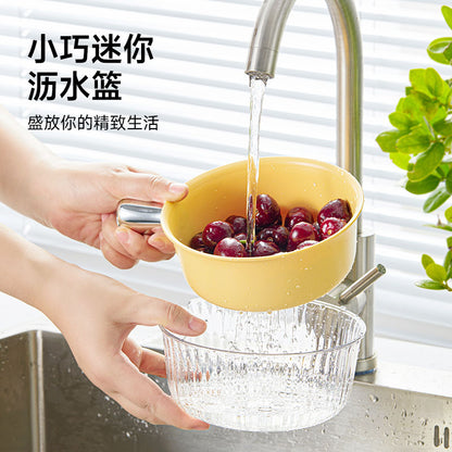 Handle Kitchen Fruit and Vegetable Washing Strainer Basket