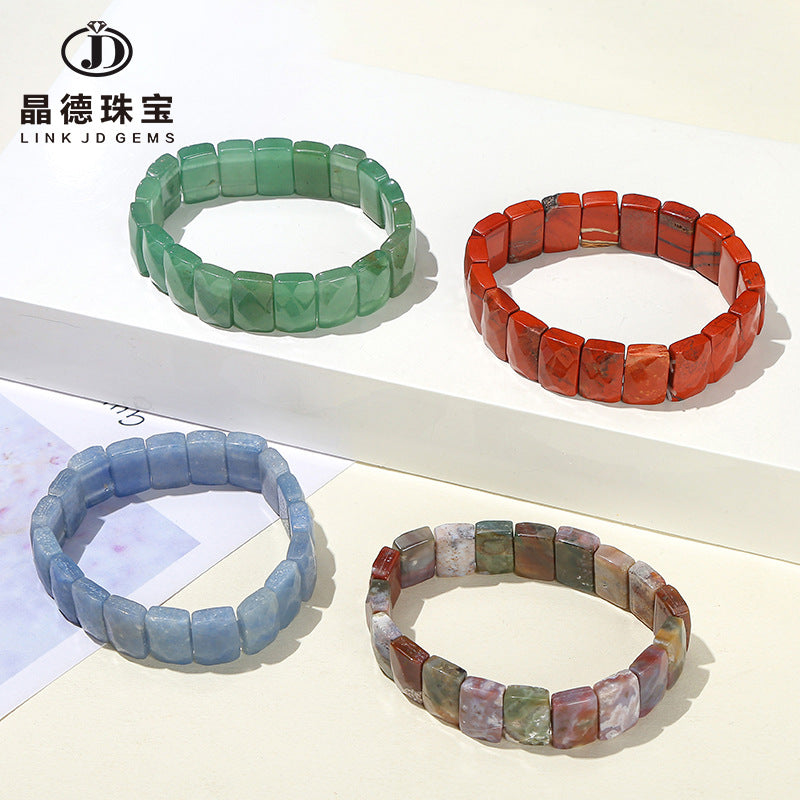 Natural Dongling jade cut surface hand row