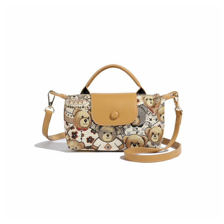 Personality cute bear bag girl