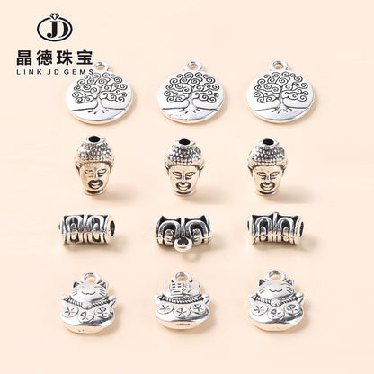 Tibetan silver alloy small pendant accessories