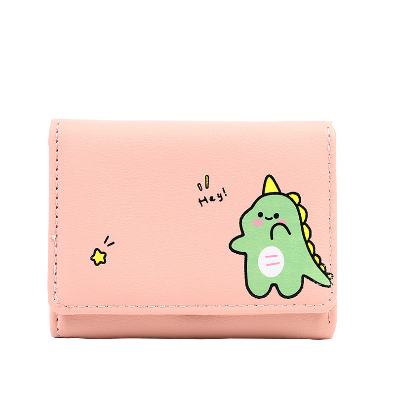 Short printed cute wallet