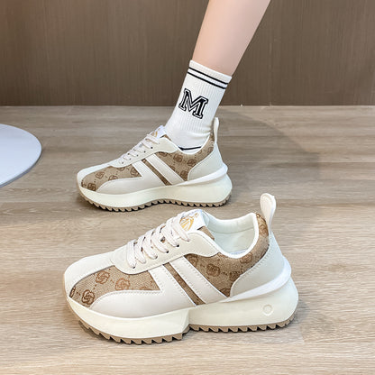 Versatile Forrest Gump thick-soled canvas sneakers for women