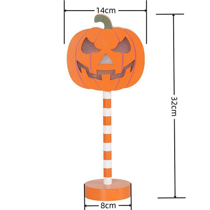 Halloween ghost festival wooden decoration arrangement night light