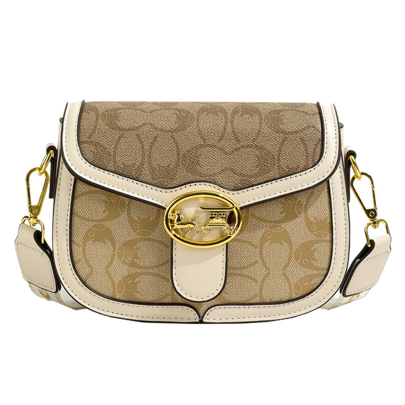 Printed contrasting color versatile bag