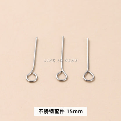 Stainless steel nine-character needle ear hook melon seeds and lobster buckle