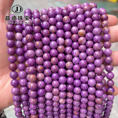 A + grade natural purple mica loose beads