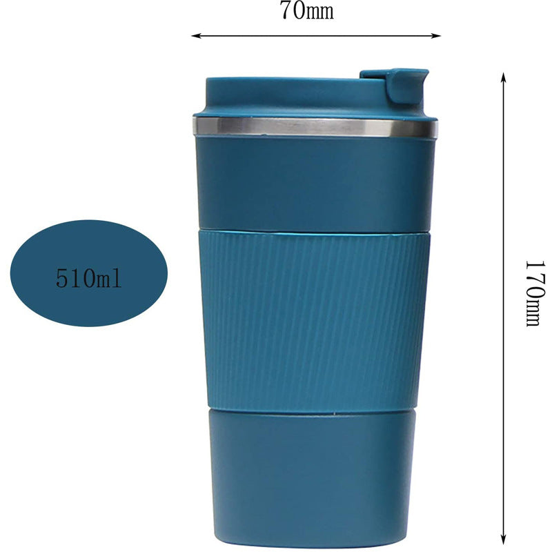 Coffee cup 304 stainless steel leather case high grade