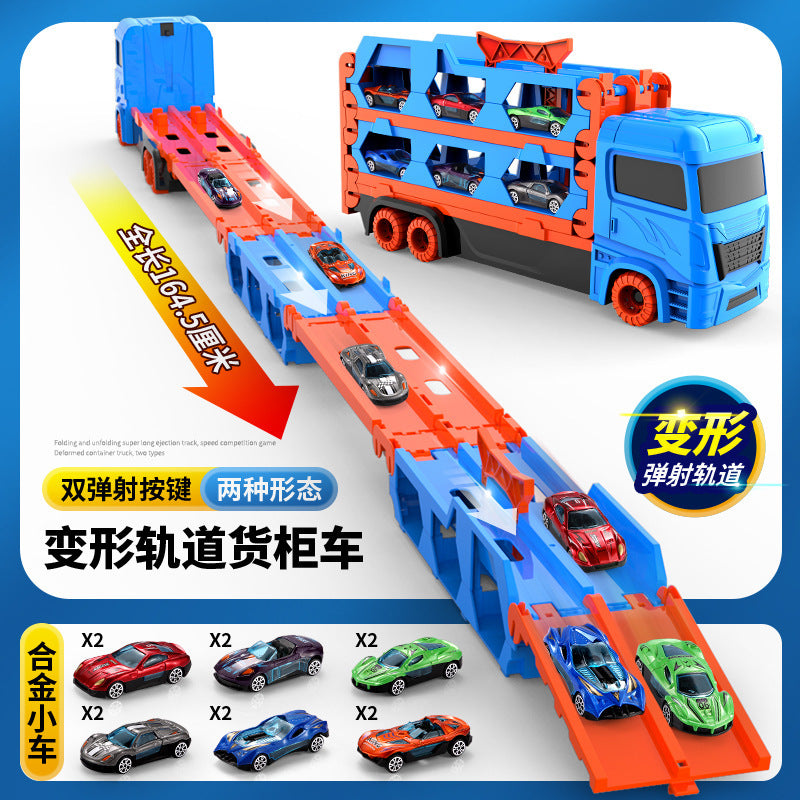 Kids Toy Car Transform Track Truck