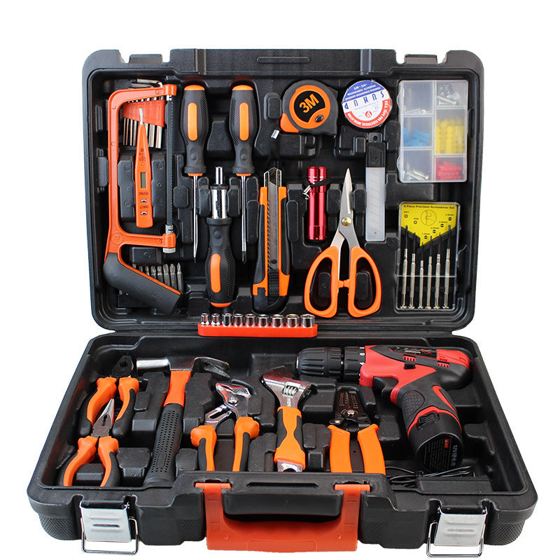 Lithium battery drill set 57-piece tool set