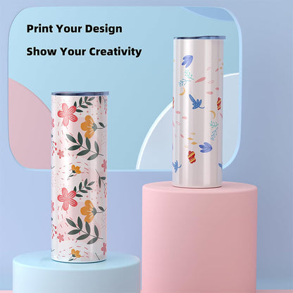 304 pattern heat sublimation straight body thermos cup