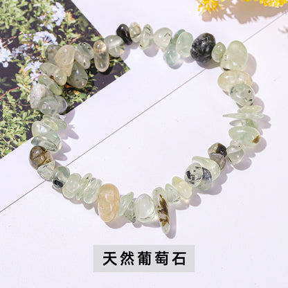 Colorful crystal gravel bracelet elastic