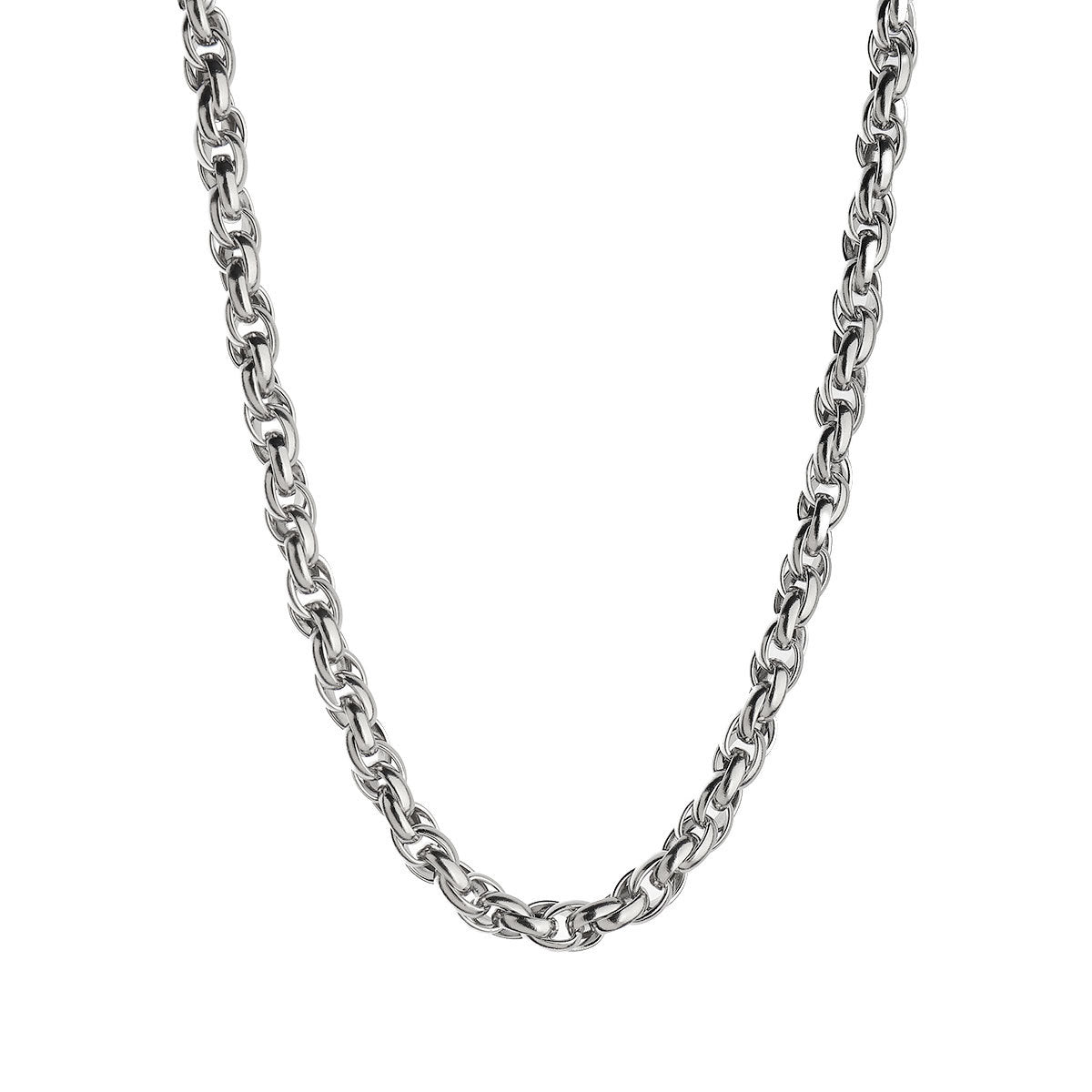 Hip Hop Cuban Chain Necklace Stainless Steel Keel Ring