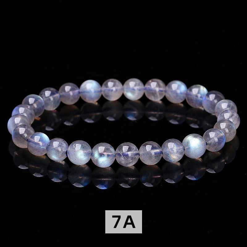 8A Natural Gray Moonlight Single Ring Bracelet Women's