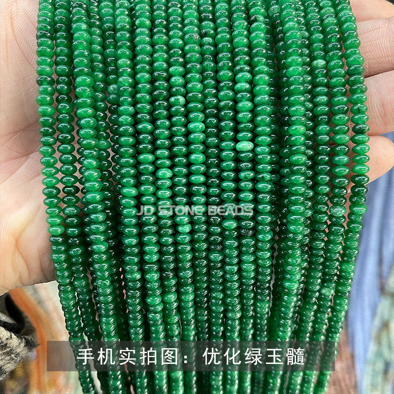 4 * 2Mm natural jade abacus beads loose beads