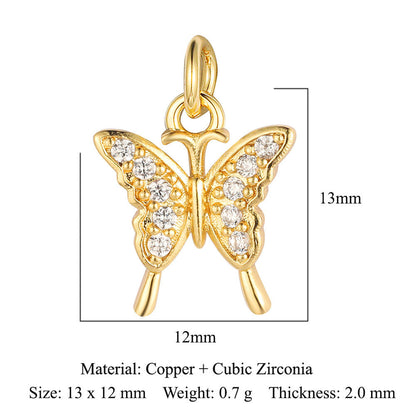 Cobra small fish copper zircon pendant.