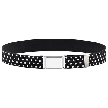 Elastic band monochrome pants belt