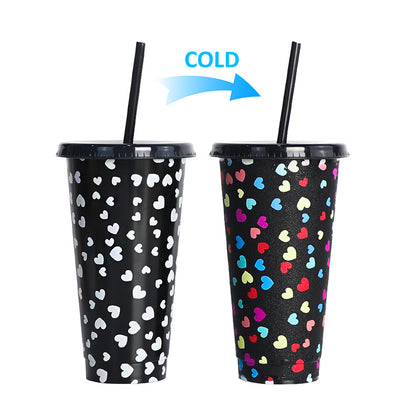 710Ml temperature-sensitive plastic color-changing cup