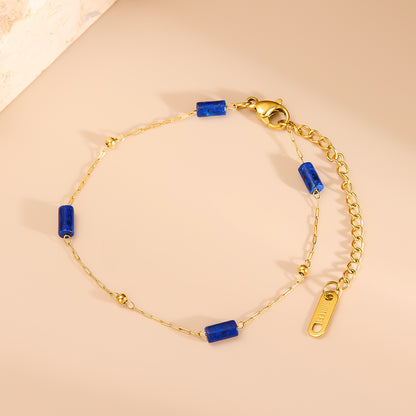 lapis lazuli bead bracelet