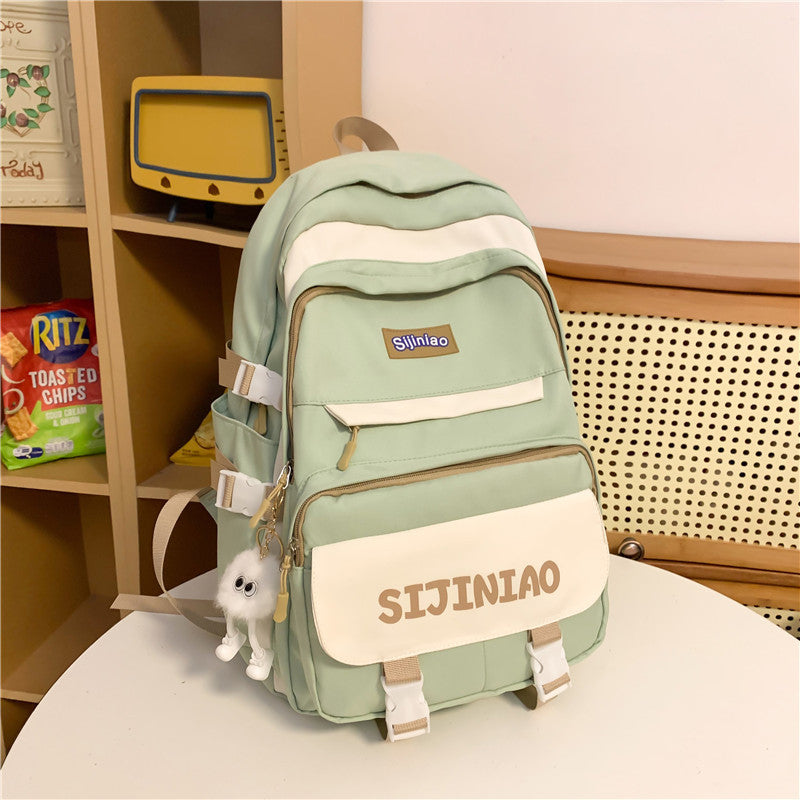 Large capacity school bag computer travel backpack