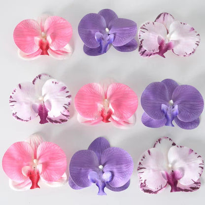 Simulation 3D lamination butterfly orchid flower head