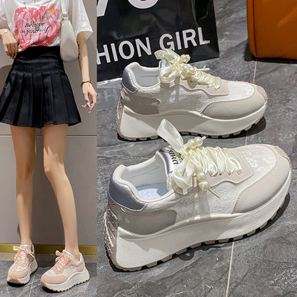 Thick sole height increasing forrest gump shoes sneakers