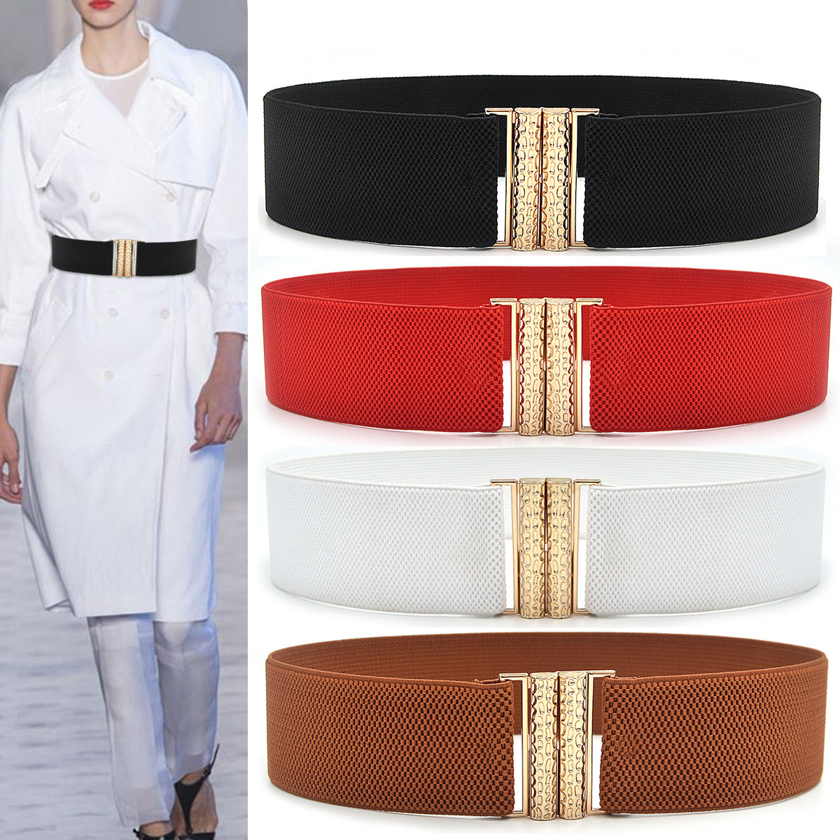 Wholesale elastic pair buckle elastic waist seal