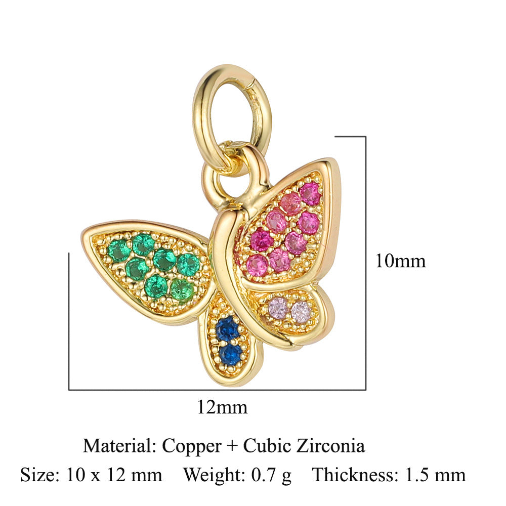 Evil Eye Fatima Palm Copper Zircon Pendant