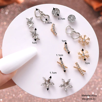 Snowflake Temperament Earring Set