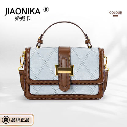 Versatile rhombus embroidery thread exquisite bag wholesale