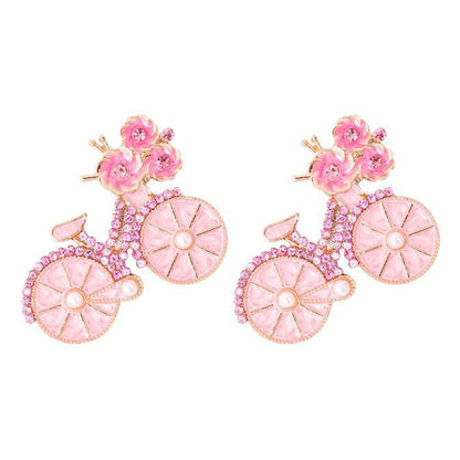 New pink bicycle brooch