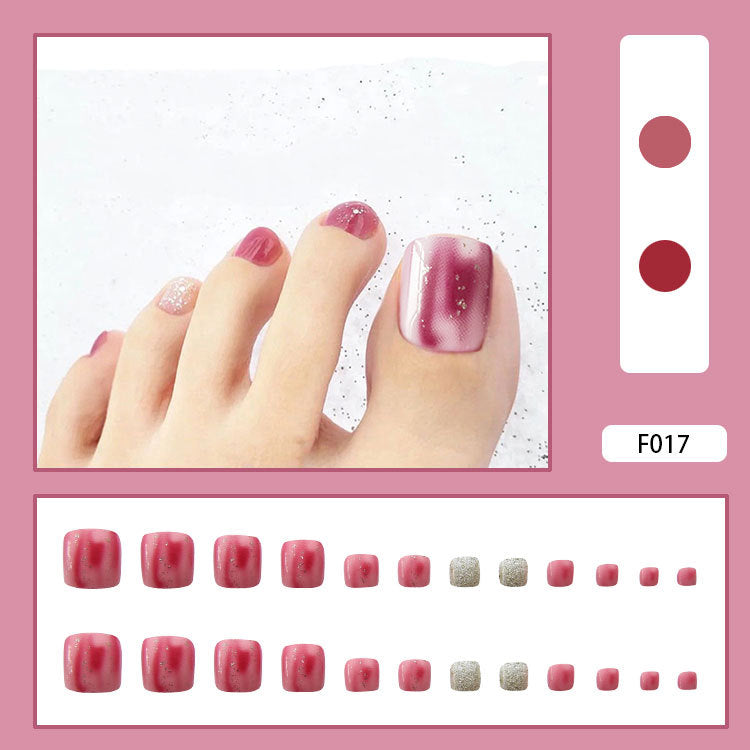 Detachable Fake Toe Nail Patches