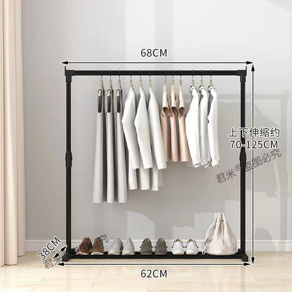 Clothes Rack Floor Standing Simple Clothes Drying Pole