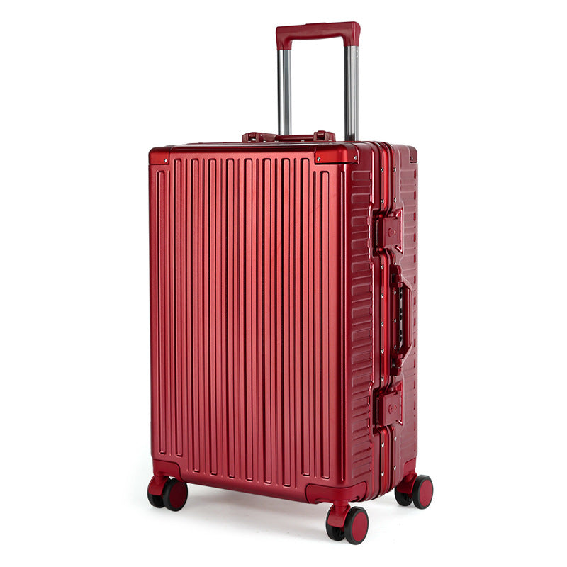 Anti-drop red wedding trolley case