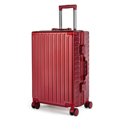 Anti-drop red wedding trolley case