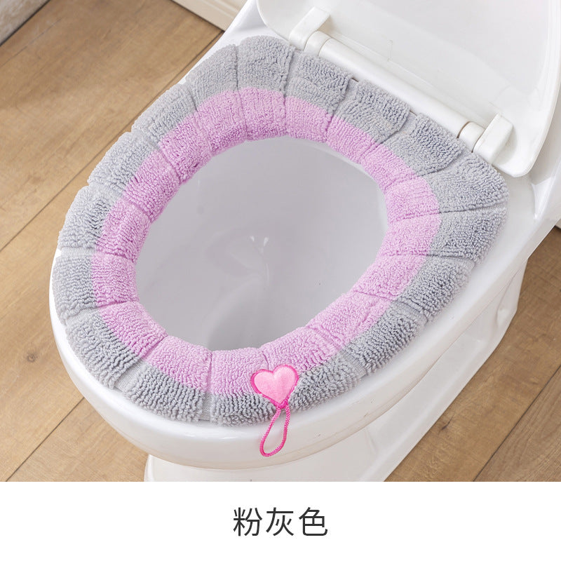 Winter Thick Plush Toilet Seat Cover, Universal for All Seasons