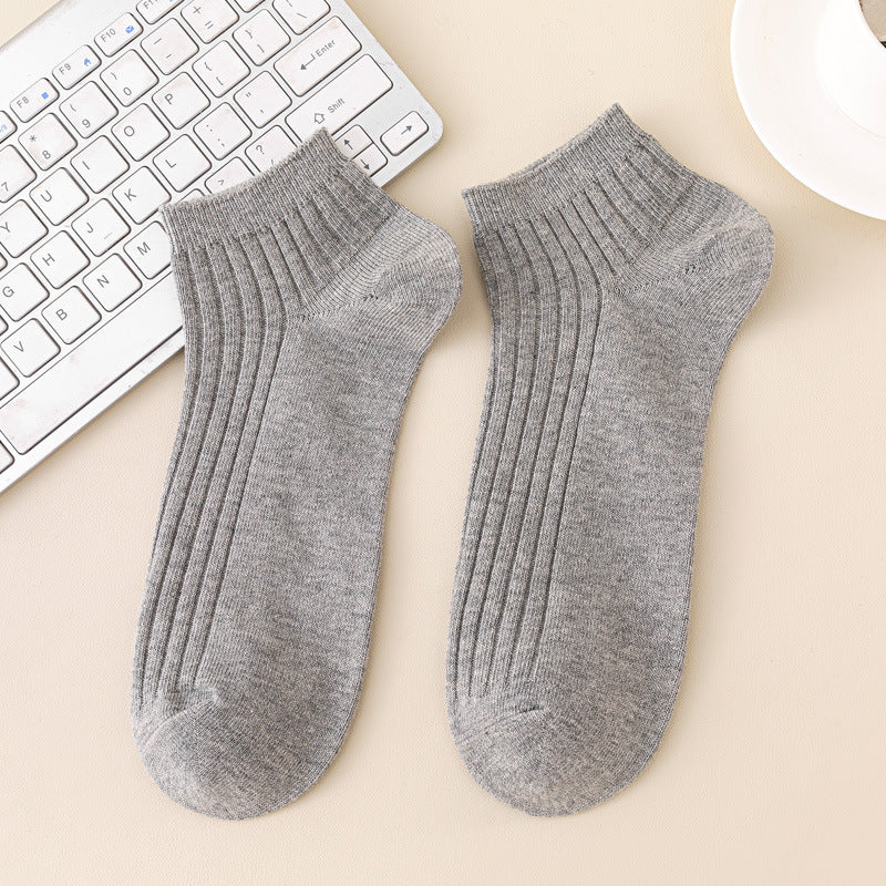 Autumn Cotton Anti-Odor Double-Stitch Men's Mid-Calf Socks