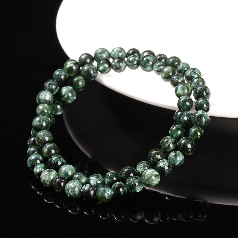 8A Natural Green Dragon Crystal Bracelet