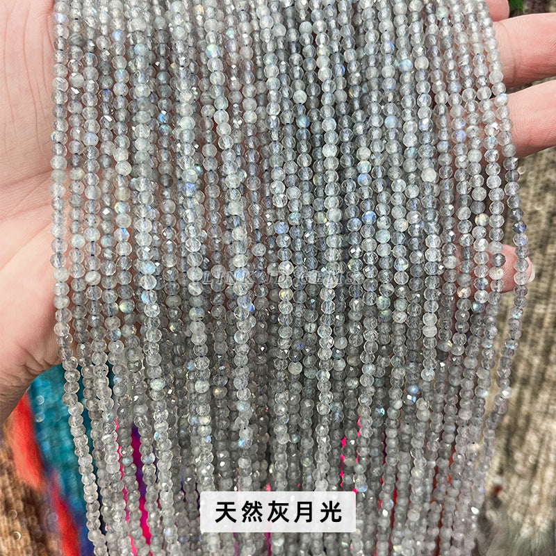 3Mm faceted small beads round beads cut loose beads