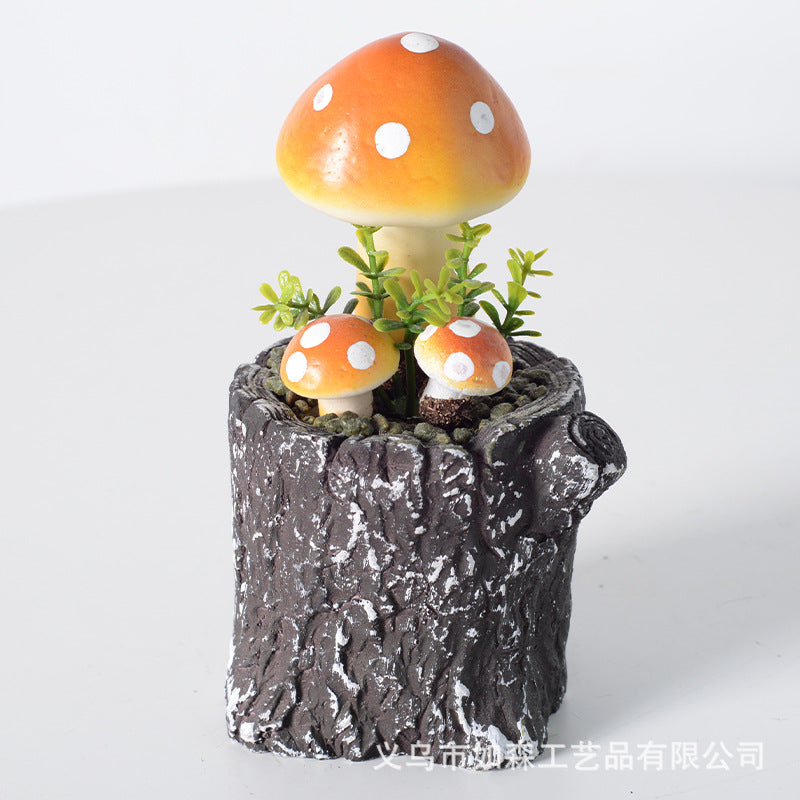 Simulation Medium Stump Mushroom Bonsai