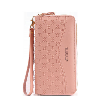 Fashion embossed large capacity wallet