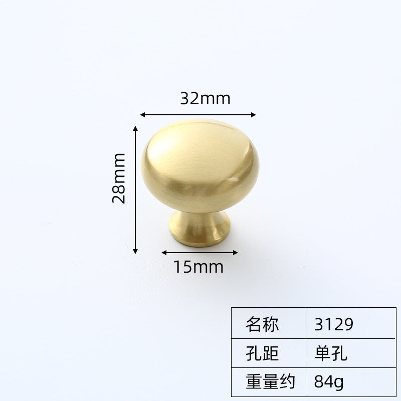 New Chinese cabinet door brass handle